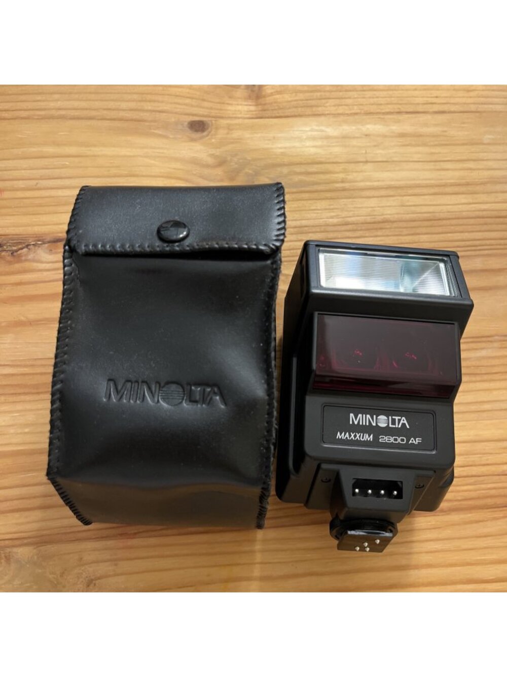 READ DESC Minolta Maxxum 2800 AF Camera Flash with Case Japan